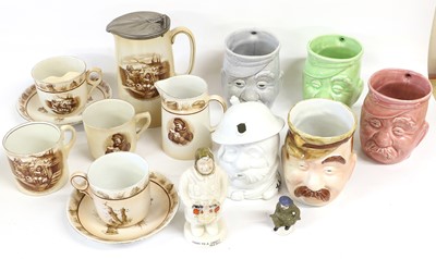 Lot 66 - A Collection of Bruce Bairnsfather Pottery by...