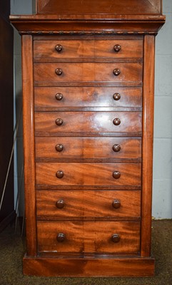 Lot 1384 - A 19th Century Mahogany Wellington Chest, with...