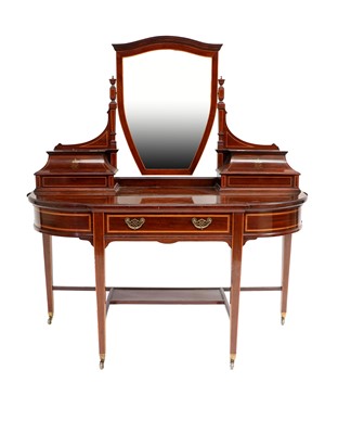 Lot 348 - A Late Victorian Mahogany and Satinwood-Strung...