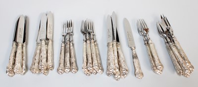 Lot 74 - A Collection of Silver Handled Fruit Eaters,...