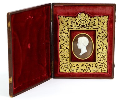 Lot 408 - A Victorian Cameo, depicting the head of a...