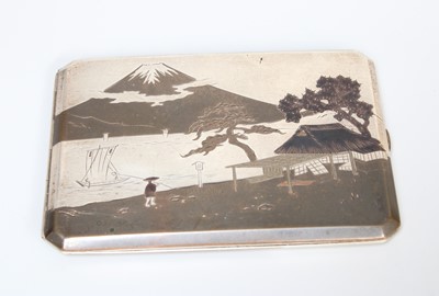 Lot 79 - A Japanese Silver, Mixed Metal and Niello...