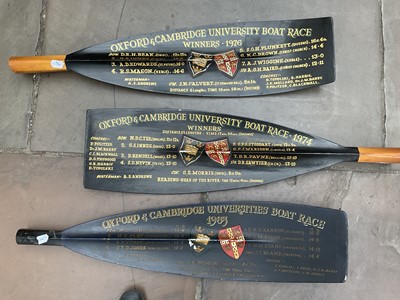 Lot 714 - Three Oxford and Cambridge University Boat...