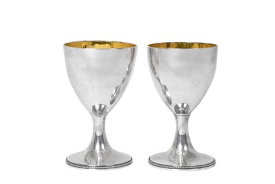 Lot 124 - A Pair of George III Silver Goblets