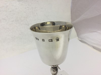 Lot 131 - A Pair of Elizabeth II Silver Goblets