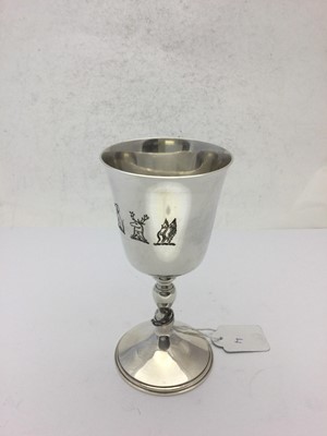 Lot 131 - A Pair of Elizabeth II Silver Goblets