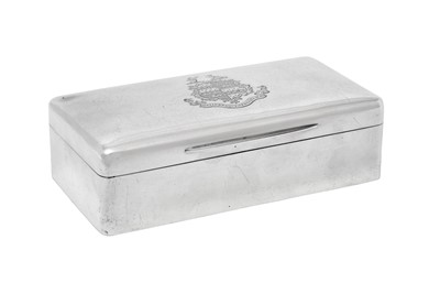 Lot 64 - A George V Silver Cigarette-Box