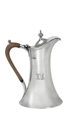 Lot 222 - An Edward VII Silver Hot-Water Jug