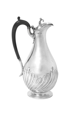 Lot 223 - A Victorian Silver Hot-Water Jug