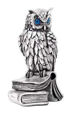 Lot 73 - A Greek Silver Model of an Owl