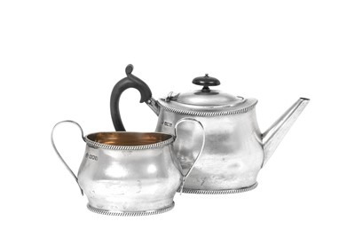 Lot 231 - An Edward VII Silver Teapot and Sugar-Bowl