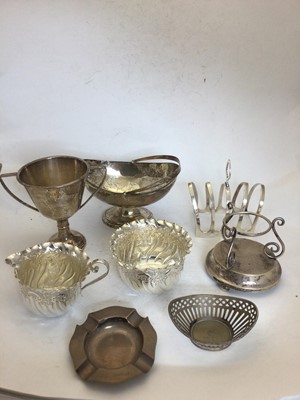 Lot 96 - A Collection of Assorted Silver, comprising a...