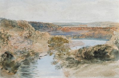 Lot 1143 - David Cox Senior (1783-1859) "Near Ross on Wye"...