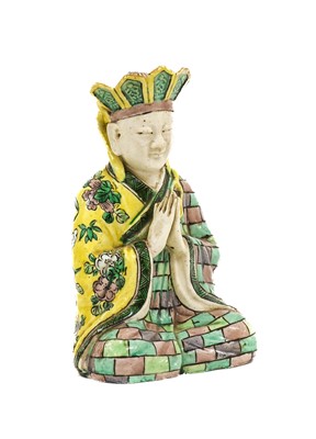 Lot 122 - ~ A Chinese Porcelain Figure of an Aesthetic,...