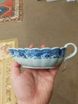 Lot 181 - ~ A Chinese Porcelain Double-Lipped Sauceboat,...