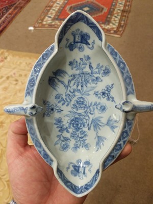 Lot 181 - ~ A Chinese Porcelain Double-Lipped Sauceboat,...