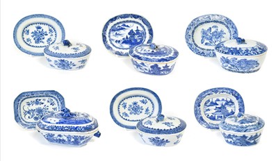 Lot 208 - ~ A Chinese Porcelain Sauce Tureen, Cover and...