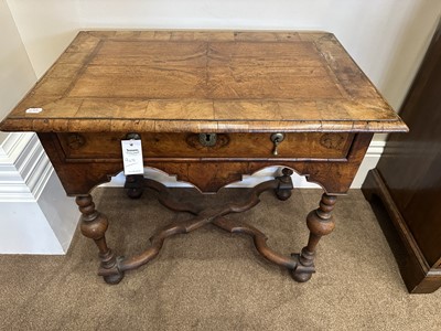 Lot 908 - An Early 18th Century Burr Walnut, Crossbanded...