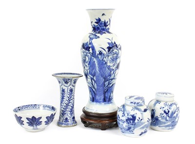 Lot 202 - ~ A Chinese Porcelain Vase, Kangxi mark but...