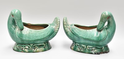 Lot 42 - A Pair of Chinese Earthenware Bowls, Qing...