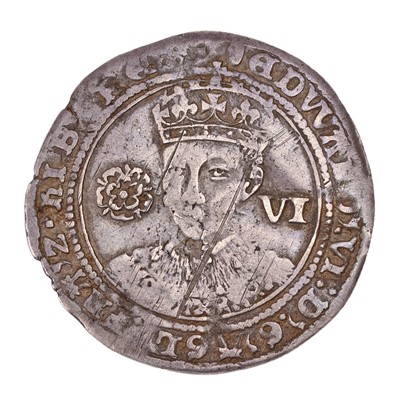 Lot 18 - Edward VI, Sixpence, (2.86g), mm. tun, fine...