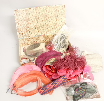 Lot 2303 - Assorted Millinery Accessories comprising ten...