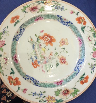 Lot 182 - Three Chinese Porcelain Plates, Qianlong, each...