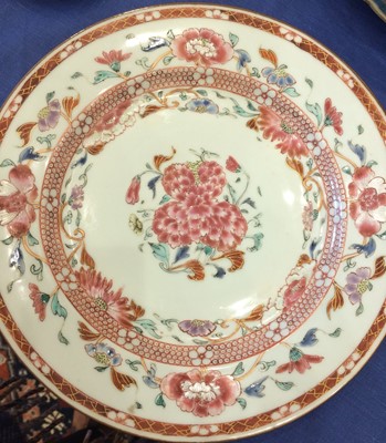 Lot 182 - Three Chinese Porcelain Plates, Qianlong, each...