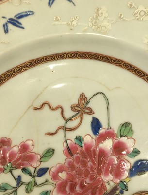 Lot 182 - Three Chinese Porcelain Plates, Qianlong, each...