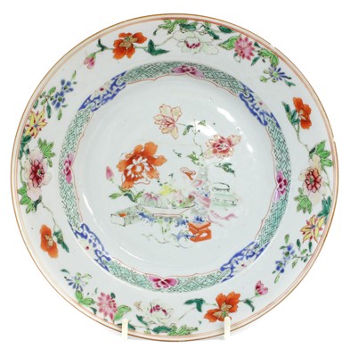 Lot 182 - Three Chinese Porcelain Plates, Qianlong, each...