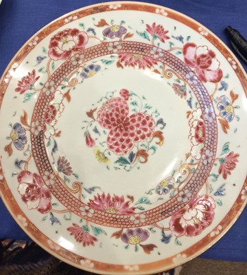 Lot 182 - Three Chinese Porcelain Plates, Qianlong, each...