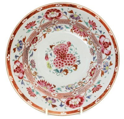 Lot 182 - Three Chinese Porcelain Plates, Qianlong, each...