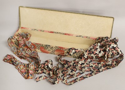 Lot 2305 - Two Circa 1920s Lengths of Decorative Coloured...