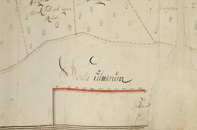 Lot 268 - Manuscript Map A manuscript map of a coastal...