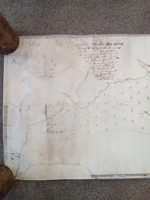 Lot 268 - Manuscript Map A manuscript map of a coastal...