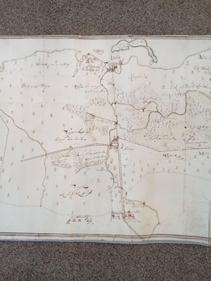 Lot 268 - Manuscript Map A manuscript map of a coastal...