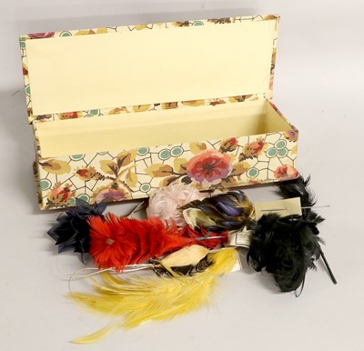 Lot 372 - Decorative Early 20th Century Feathered Pins...