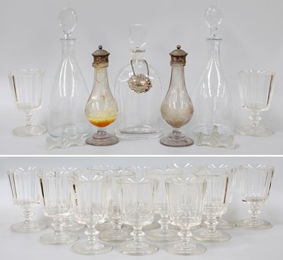 Lot 157 - An Orrefors Cut and Etched Glass Decanter,...