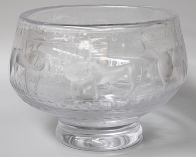 Lot 180 - An Erik Hoglund Swedish Crystal Bowl,...