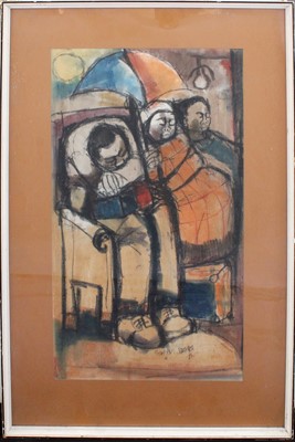 Lot 1045 - Godfrey Nadba (b.1947) South African "Waiting...