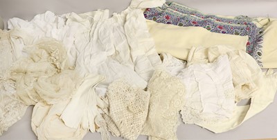 Lot 2184 - Early 20th Century Lace and Costume comprising...