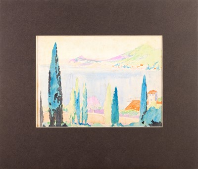 Lot 1151 - Circle of Paul Signac Mediterranean lake with...