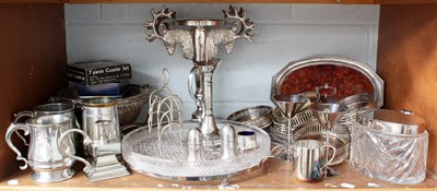 Lot 1069 - A Collection of Assorted Silver Plate,...