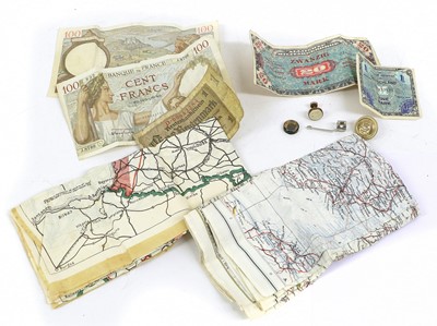 Lot 49 - A Second World War Escape and Evasion Kit, as...
