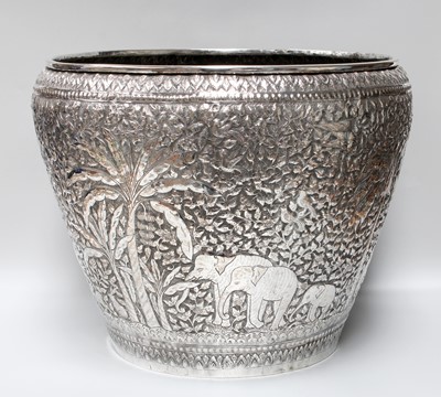 Lot 87 - An Indian or Sri Lankan Silver Plate Bowl or...
