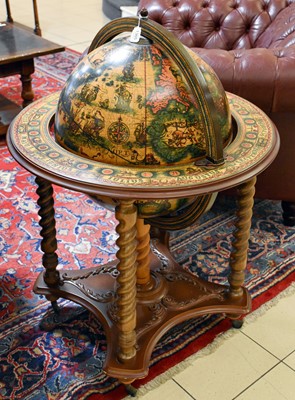 Lot 1365 - A Reproduction Novelty Drinks Cabinet Globe,...