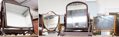 Lot 1181 - A Victorian Mahogany Toilet Mirror, with...