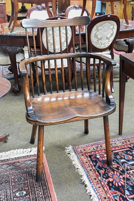 Lot 1460 - A 20th-century Oak Curators Chair, purchased...