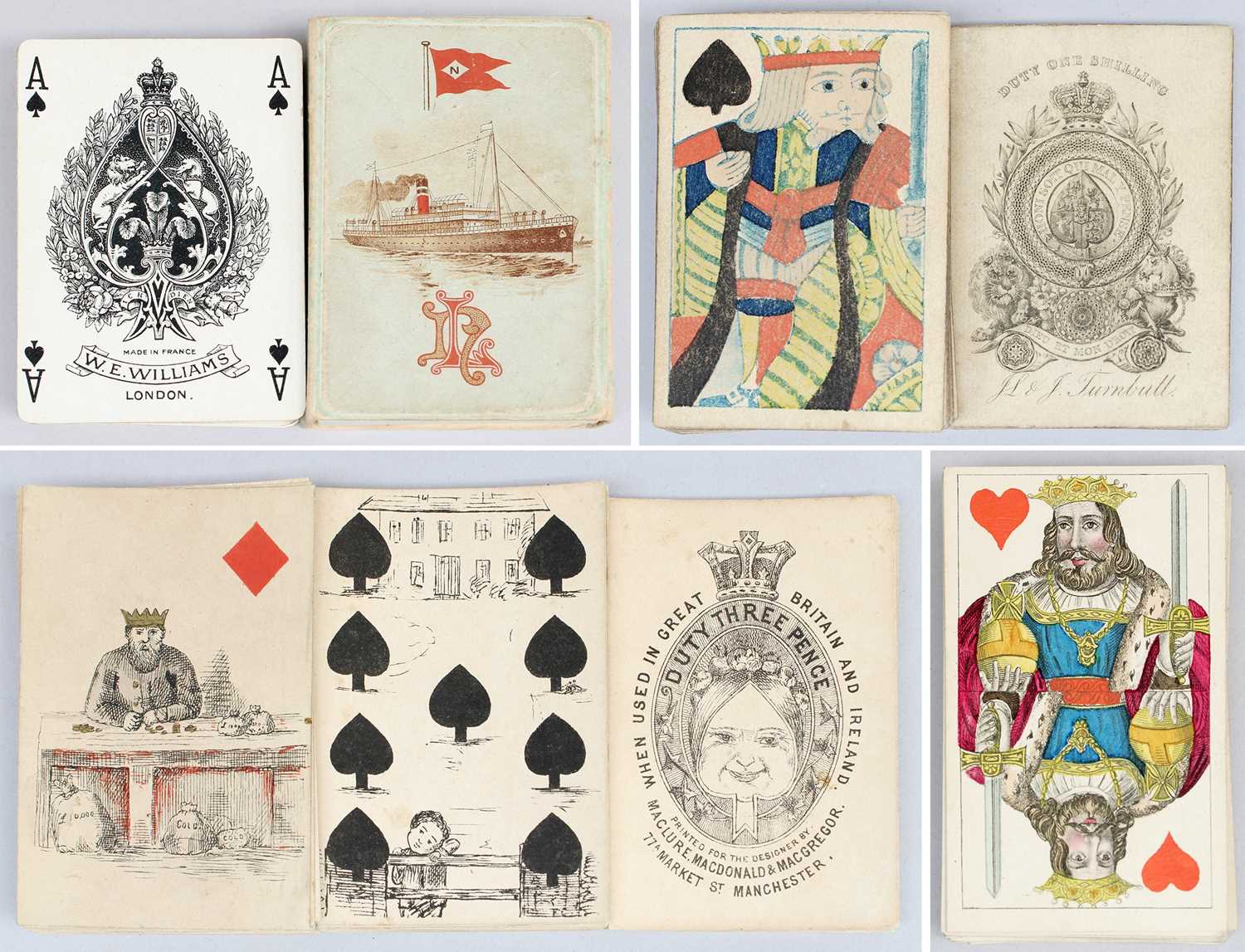 Lot 43 - Playing Cards - Various Makers. J.L. & J....