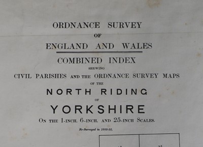 Lot 88 - Ordnance Survey of Yorkshire. The County of...